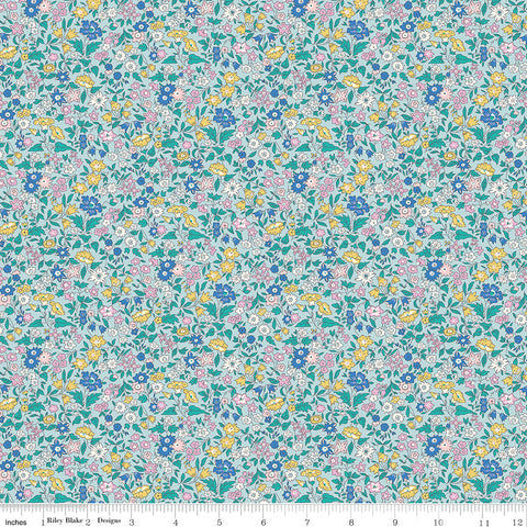 28" End of Bolt - CLEARANCE The Deco Dance Collection Ava May A - 04775921A - Riley Blake - Floral Liberty Fabrics - Quilting Cotton Fabric