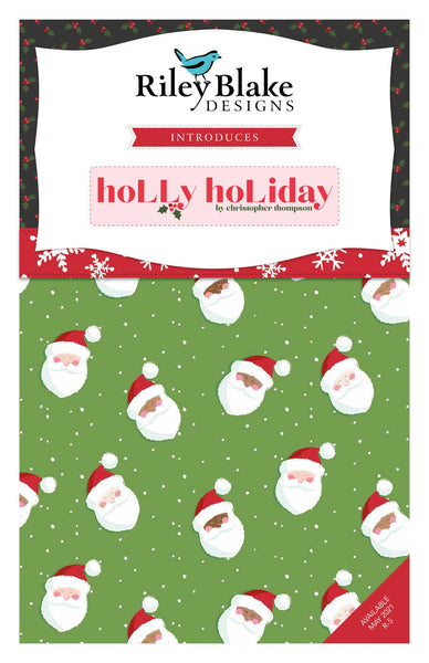 Holly Holiday Charm Pack 5" Stacker Bundle - Riley Blake Designs - 42 piece Precut Pre cut - Christmas - Quilting Cotton Fabric