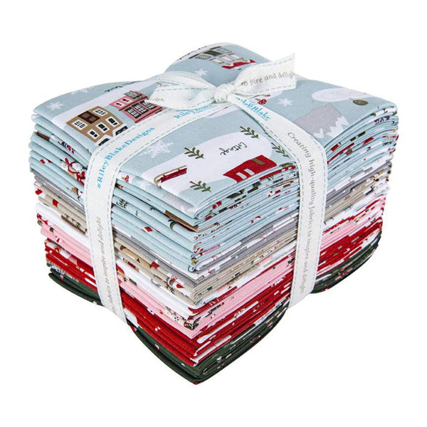 SALE Warm Wishes Fat Quarter Bundle 21 pieces - Riley Blake Designs - Pre cut Precut - Christmas - Quilting Cotton Fabric