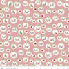 26" End of Bolt - Christmas Adventure Ornaments SC10732 Peony SPARKLE - Riley Blake - Trees Bicycles Flowers Gold Pink - Quilting Cotton