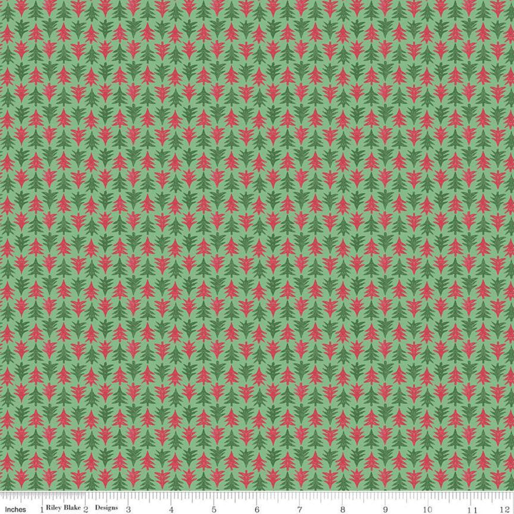 SALE The Merry and Bright Collection Festive Firs A 04775932 - Riley Blake Designs - Christmas - Liberty Fabrics  - Quilting Cotton Fabric