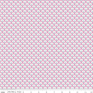 CLEARANCE The Deco Dance Collection Deco Sprig A - 04775916A - Riley Blake Designs - Scallops Sprigs Liberty - Quilting Cotton Fabric