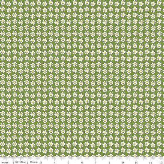 17" End of Bolt Piece - SALE The Carnaby Collection Daydream Daisy Dot B 04775946 Riley Blake Floral Flowers Liberty Fabrics Quilting Cotton