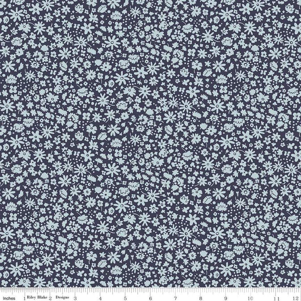 23" End of Bolt - SALE The Carnaby Collection Daydream Bloomsbury Silhouette D 04775950 - Riley Blake - Liberty - Quilting Cotton Fabric