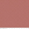 SALE Winterland PRINTED Gingham C10715 Red - Riley Blake Designs - Small Diagonal Check Off White Red - Quilting Cotton Fabric