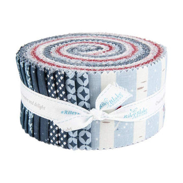 SALE Winterland 2.5 Inch Rolie Polie Jelly Roll 40-Piece  - Riley Blake Designs - Precut  Bundle - Winter - Quilting Cotton Fabric