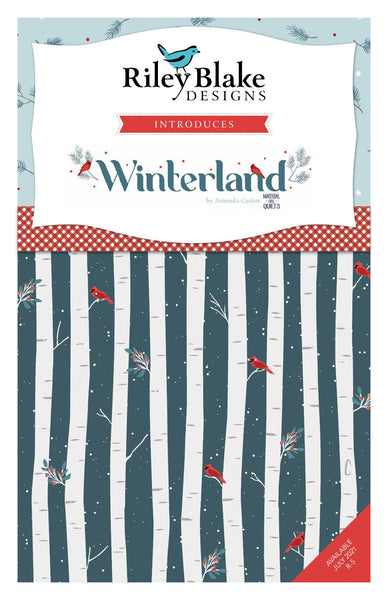 SALE Winterland 2.5 Inch Rolie Polie Jelly Roll 40 pieces  - Riley Blake Designs - Precut Pre cut Bundle - Winter - Quilting Cotton Fabric