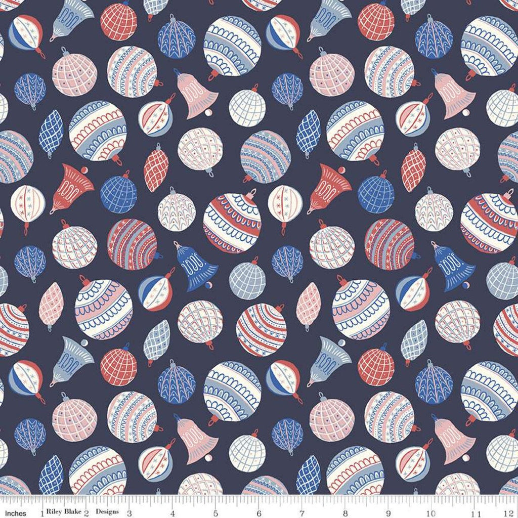 CLEARANCE The Merry and Bright Collection Bauble Bonanza B 04775929 - Riley Blake - Christmas - Liberty Fabrics  - Quilting Cotton Fabric