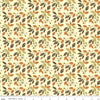 SALE Adel in Autumn Leaves C10822 Cream - Riley Blake Designs - Fall Leaf Sprigs - Quilting Cotton Fabric
