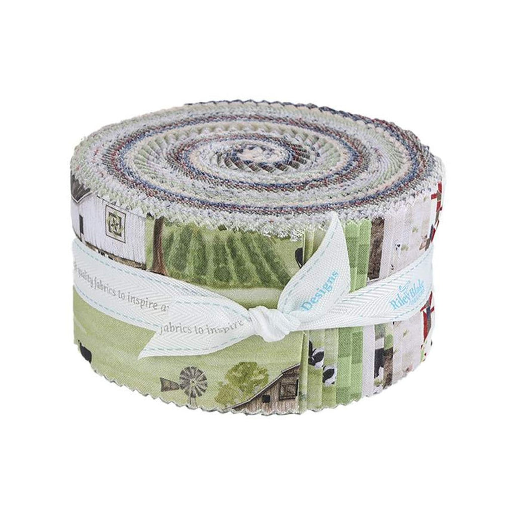 2.5 inch Black & White Basics Jelly Roll cotton fabric quilting