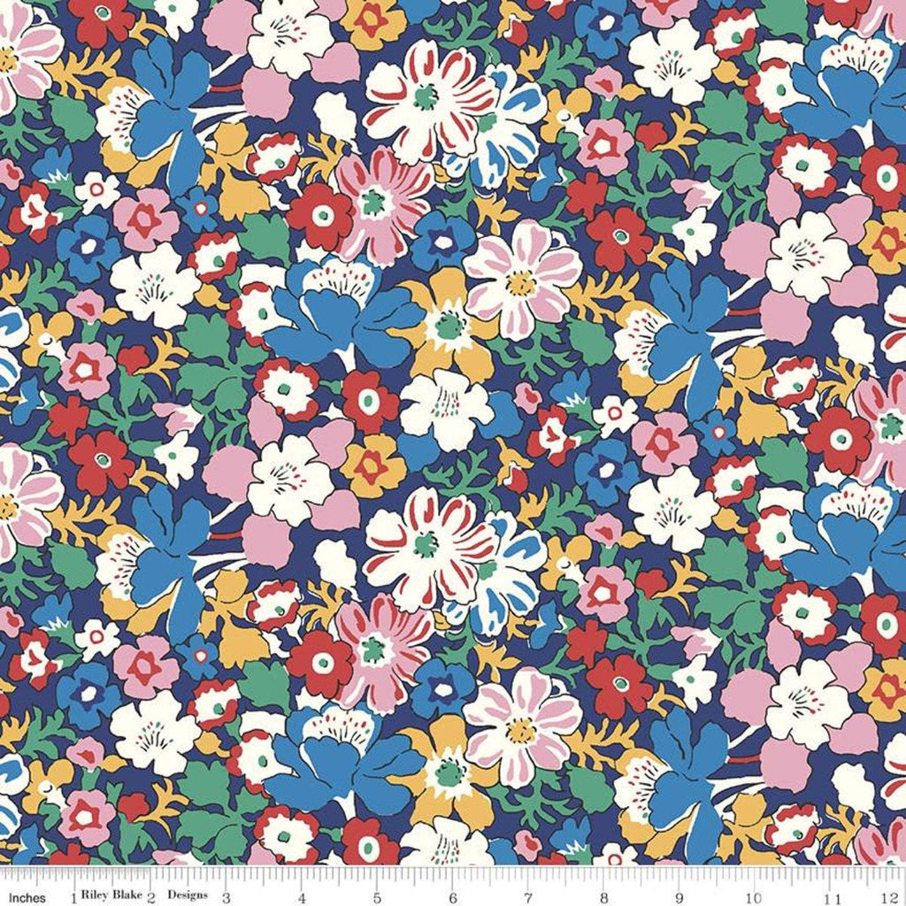 SALE The Carnaby Collection Bohemiam Brights Westbourne Posy C 04775947 - Riley Blake - Floral - Liberty Fabrics - Quilting Cotton Fabric