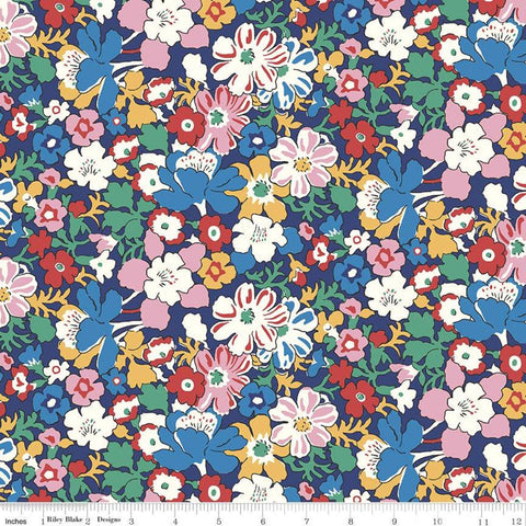 The Carnaby Collection Bohemiam Brights Westbourne Posy C 04775947 - Riley Blake - Floral - Liberty Fabrics - Quilting Cotton Fabric