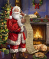 SALE Christmastime is Here Naughty or Nice Panel P10744 - Riley Blake Designs - Christmas Santa List Tree - Quilting Cotton Fabric