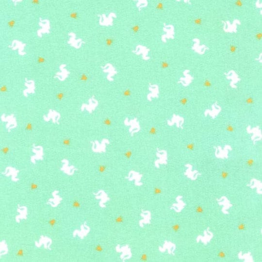 SUPER DEAL BTY! KNit Magic Baby Dragons Turquoise by Sarah Jane for Michael Miller - Juvenile Children's - Jersey Knit Cotton Stretch Fabric