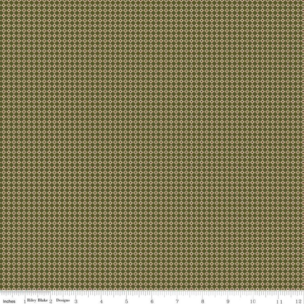 SALE Christmas at Buttermilk Acres Checkers C10908 Green - Riley Blake Designs - Checkerboard Checked Red - Quilting Cotton Fabric