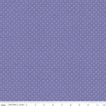 SALE Lucy June Blocks C11225 Plum - Riley Blake Designs - Checkerboard Tone-on-Tone Purple - Quilting Cotton Fabric