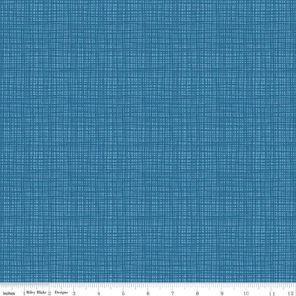 SALE Texture C610 Blue by Riley Blake Designs - Sketched Tone-on-Tone Irregular Grid - Quilting Cotton Fabric