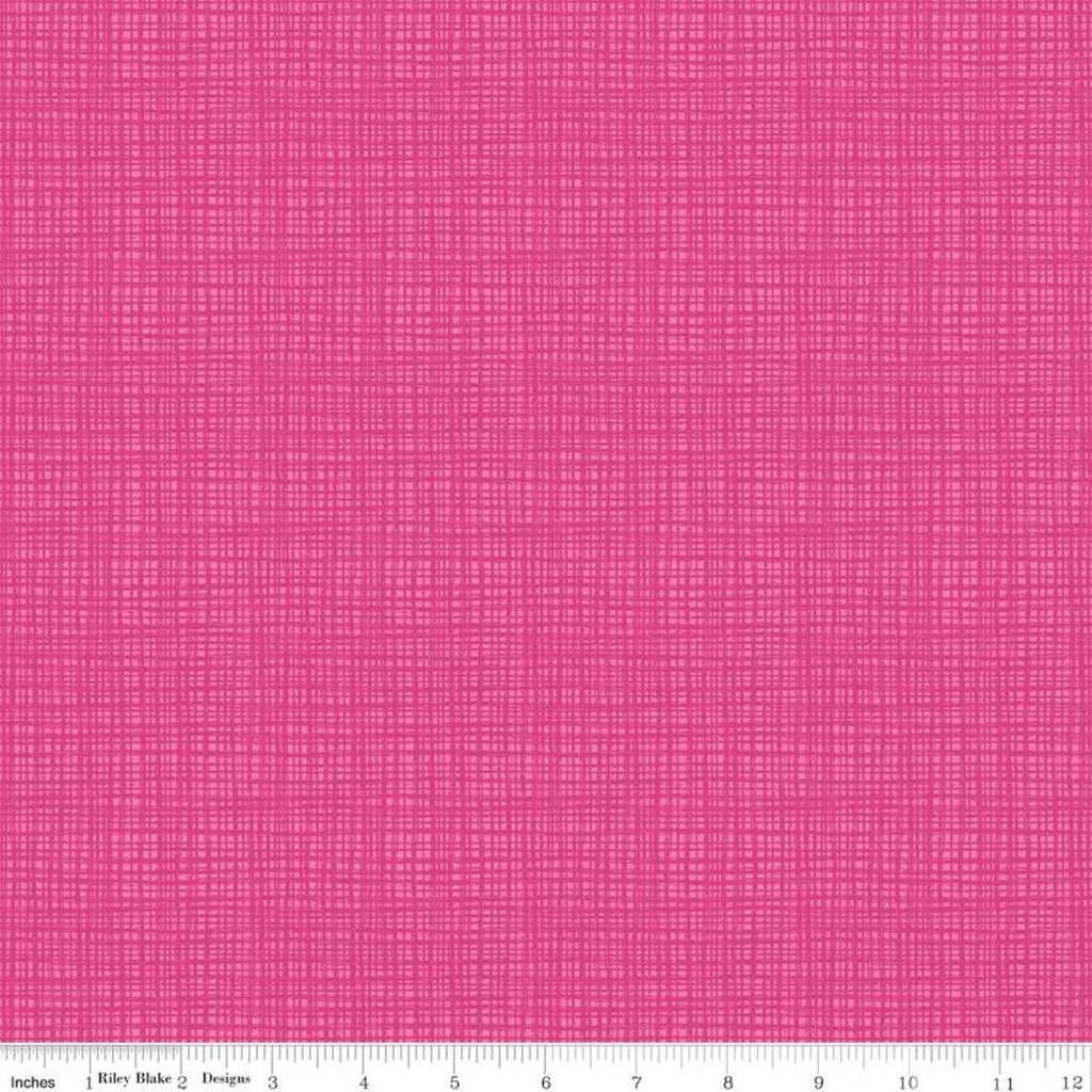 Texture C610 Super Pink by Riley Blake Designs - Sketched Tone-on-Tone Irregular Grid - Quilting Cotton Fabric