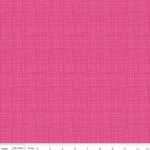 Texture C610 Super Pink by Riley Blake Designs - Sketched Tone-on-Tone Irregular Grid - Quilting Cotton Fabric