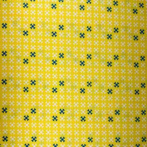 CLEARANCE Oh Happy Day! Shoo Fly C10317 Yellow - Riley Blake Designs - Small Shoofly Quilt Blocks Geometric - Quilting Cotton Fabric