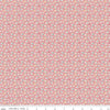 Stitch Ditsy C10931 Coral - Riley Blake Designs - Floral Flowers Orange Pink - Lori Holt - Quilting Cotton Fabric