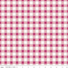 DEAL Hope in Bloom Plaid C11024 Hot Pink - Riley Blake Designs - Breast Cancer Geometric Pink on White - Quilting Cotton Fabric