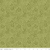 11" End of Bolt - DEAL Primrose Hill Meadow C11064 Olive - Riley Blake Designs - Floral Flowers Tone-on-Tone - Quilting Cotton Fabric