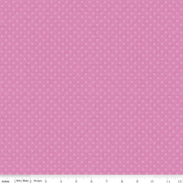 SALE Lucy June Blocks C11225 Pink - Riley Blake Designs - Checkerboard Tone-on-Tone - Quilting Cotton Fabric