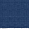 SALE Texture C610 Navy - Riley Blake Designs - Sketched Tone-on-Tone Irregular Grid Blue - Quilting Cotton Fabric
