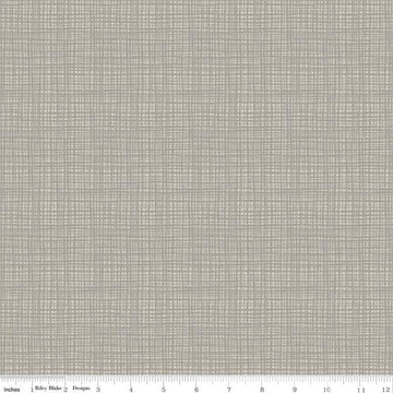 DEAL Texture C610 Slate - Riley Blake Designs - Sketched Tone-on-Tone Irregular Grid Gray - Quilting Cotton Fabric