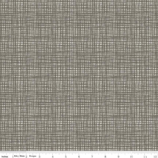 Texture C610 Tweed by Riley Blake Designs - Sketched Tone-on-Tone Irregular Grid - Quilting Cotton Fabric