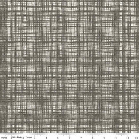 Texture C610 Tweed by Riley Blake Designs - Sketched Tone-on-Tone Irregular Grid - Quilting Cotton Fabric