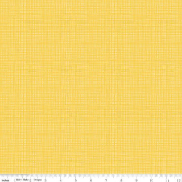 SALE Texture C610 Yellow - Riley Blake Designs - Sketched Tone-on-Tone Irregular Grid - Quilting Cotton Fabric