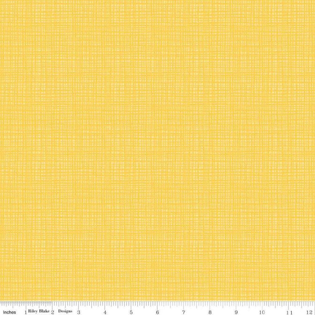 SALE Texture C610 Yellow by Riley Blake Designs - Sketched Tone-on-Tone Irregular Grid - Quilting Cotton Fabric