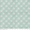 Coffee Chalk Steam Swirl C11038 Aqua - Riley Blake Designs - Chalk-Drawn Swirls Blue - Quilting Cotton Fabric