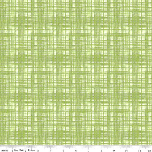 Texture C610 Lettuce - Riley Blake Designs - Sketched Tone-on-Tone Irregular Grid Green - Quilting Cotton Fabric