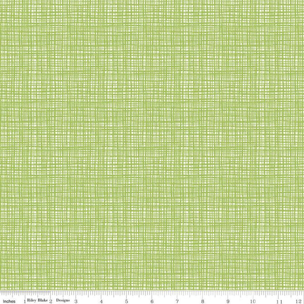 Texture C610 Lettuce by Riley Blake Designs - Sketched Tone-on-Tone Irregular Grid Green - Quilting Cotton Fabric