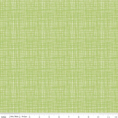 Texture C610 Lettuce by Riley Blake Designs - Sketched Tone-on-Tone Irregular Grid Green - Quilting Cotton Fabric