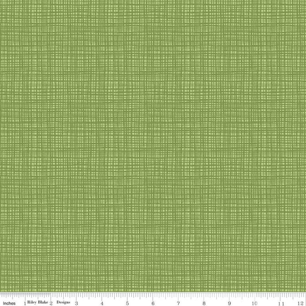 Texture C610 Peas by Riley Blake Designs - Sketched Tone-on-Tone Irregular Grid Green - Quilting Cotton Fabric