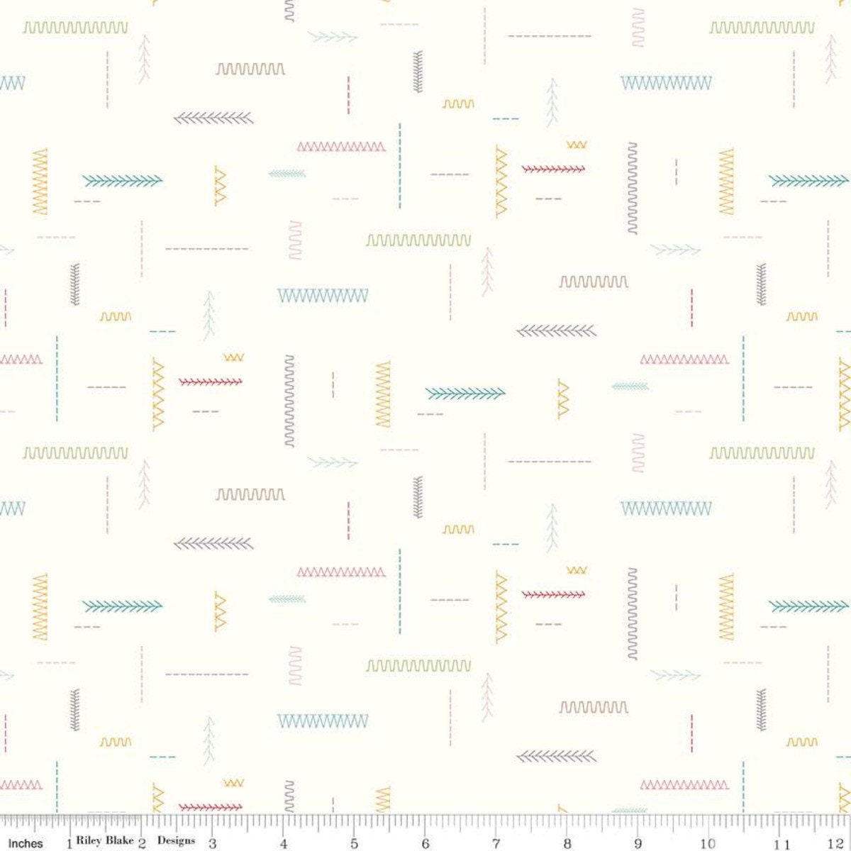 Hush Hush Stitches C11163 - Riley Blake Designs - Low Volume Sewing Ma ...