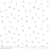 SALE Hush Hush Rainbow Scatter C11178 - Riley Blake Designs - Low Volume Black Shapes Rainbow Stars on White - Quilting Cotton Fabric