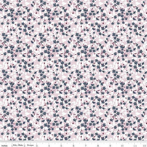 SALE Whimsical Romance Willow C11084 Pink - Riley Blake Designs - Floral Flowers - Quilting Cotton Fabric