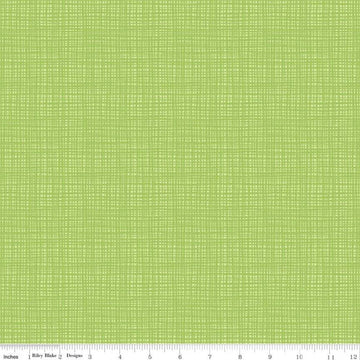 SALE Texture C610 Key Lime - Riley Blake Designs - Sketched Tone-on-Tone Irregular Grid Green - Quilting Cotton Fabric