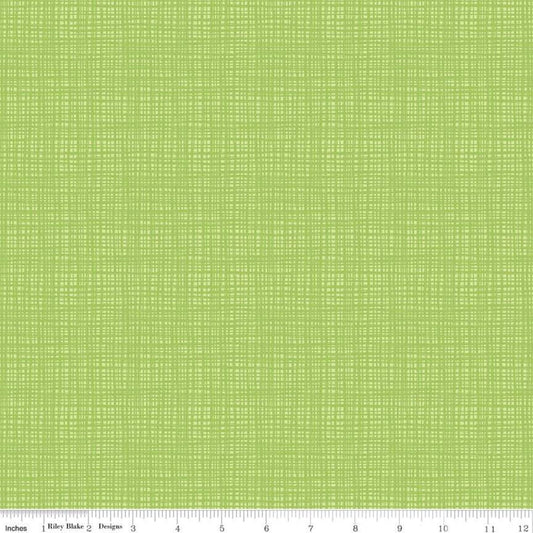 SALE Texture C610 Key Lime - Riley Blake Designs - Sketched Tone-on-Tone Irregular Grid Green - Quilting Cotton Fabric