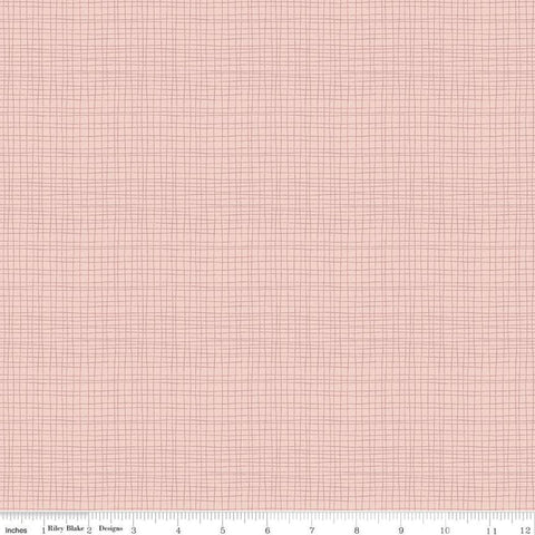 27" End of Bolt - SALE Beneath the Western Sky Weave C11195 Pink - Riley Blake Designs - Small Irregular Grid - Quilting Cotton Fabric