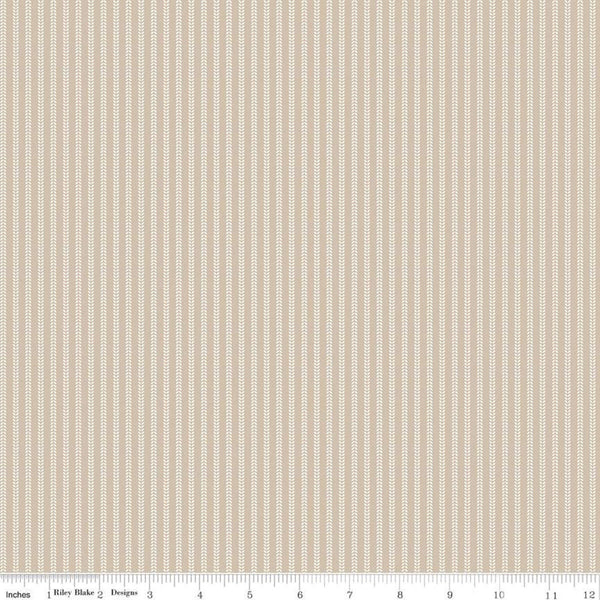 SALE Primrose Hill Field Rows C11066 Wheat - Riley Blake Designs - Striped Stripes Stripe - Quilting Cotton Fabric