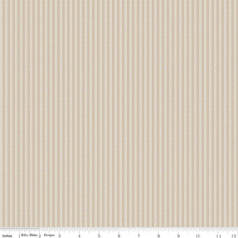 Primrose Hill Field Rows C11066 Wheat - Riley Blake Designs - Striped Stripes Stripe - Quilting Cotton Fabric