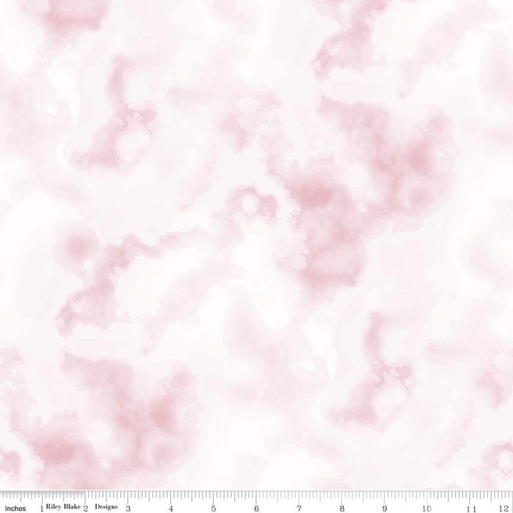 31" End of Bolt - SALE Tie Dye Tonal CD11231 Tea Rose - Riley Blake - Abstract Tone-on-Tone Pink DIGITALLY PRINTED - Quilting Cotton Fabric