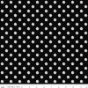 SALE Coffee Chalk Polka Dots C11032 Black - Riley Blake Designs - Chalk-Drawn Dots Dotted Dot - Quilting Cotton Fabric