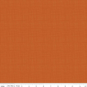 DEAL Texture C610 Persimmon - Riley Blake Designs - Sketched Tone-on-Tone Irregular Grid Orange - Quilting Cotton Fabric